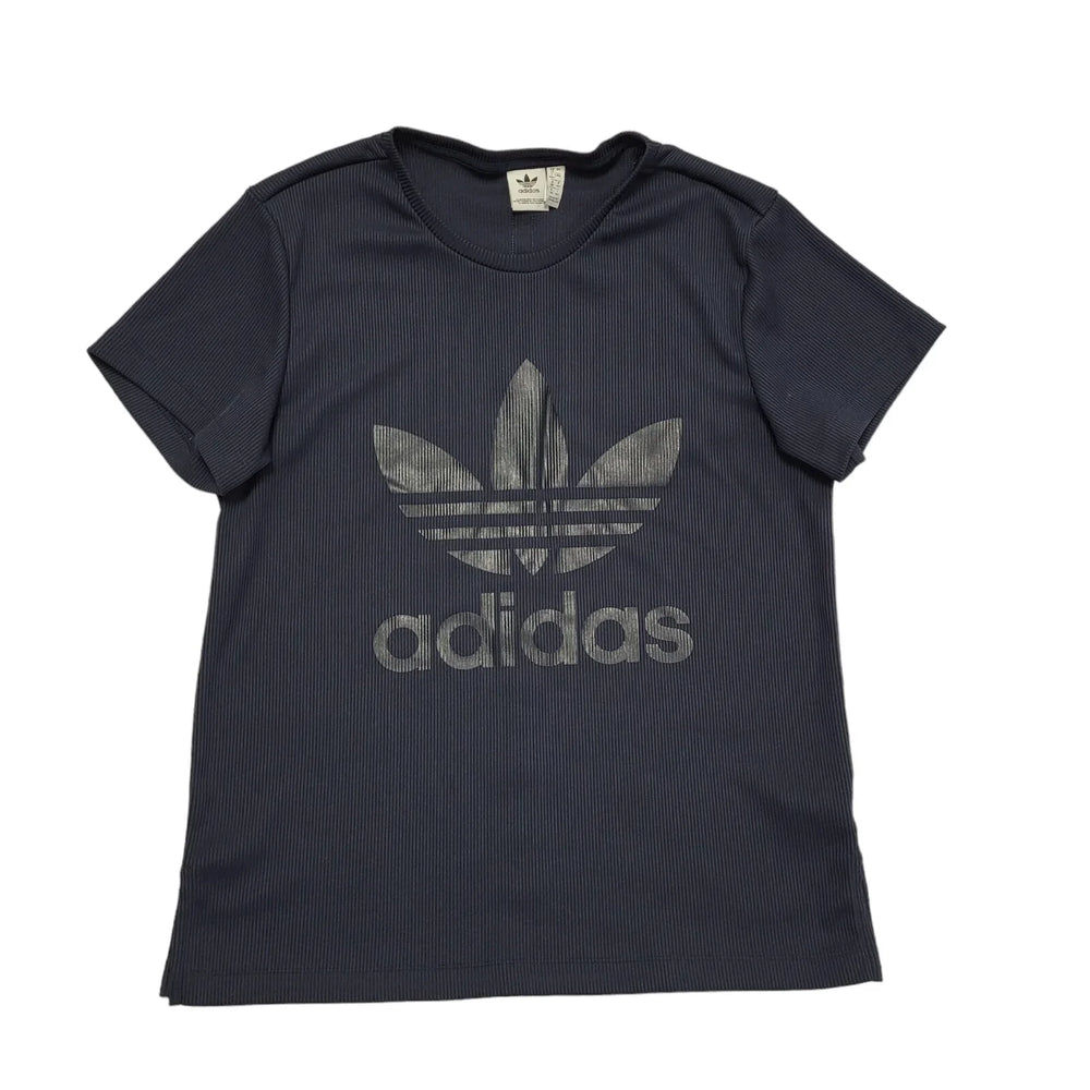 Adidas Blue Sports Short Sleeve T-Shirt Womens UK 12 DD131