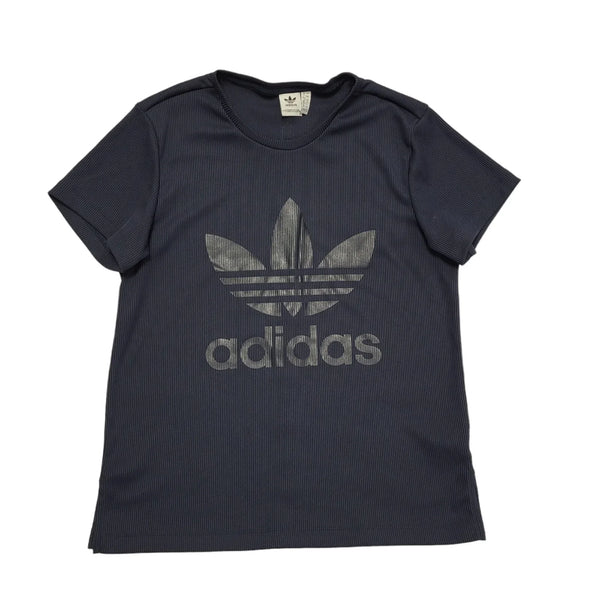 Adidas Blue Sports Short Sleeve T-Shirt Womens UK 12 DD131