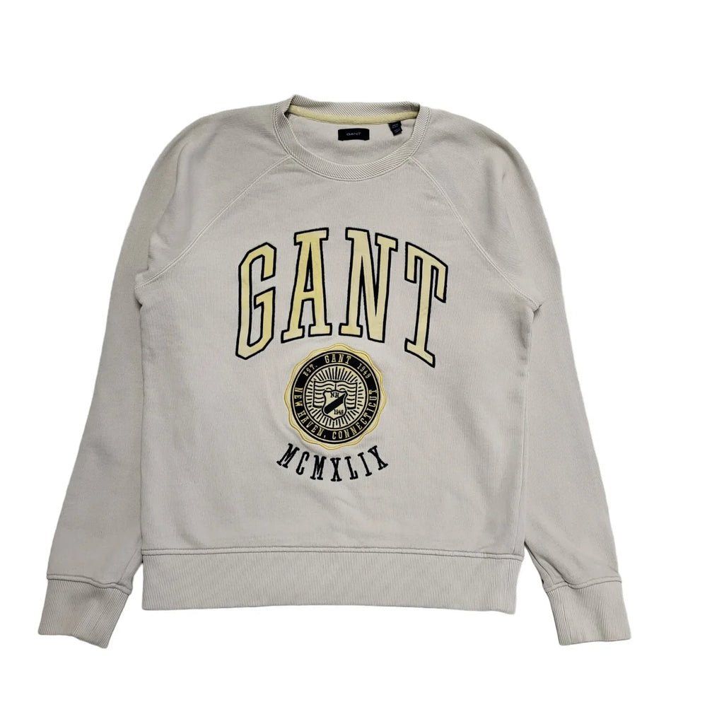 Gant Light Grey Round Neck Cotton Jumper Youth's Age 15 Yrs BB126