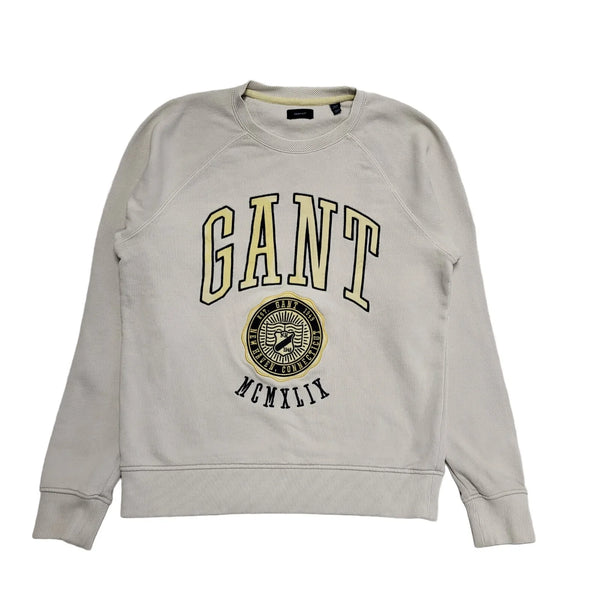 Gant Light Grey Round Neck Cotton Jumper Youth's Age 15 Yrs BB126