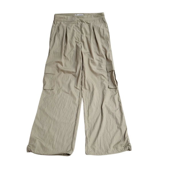 Selected Beige Wide Leg Trousers Uk Women's 10 W28 L30 Bnwt L794