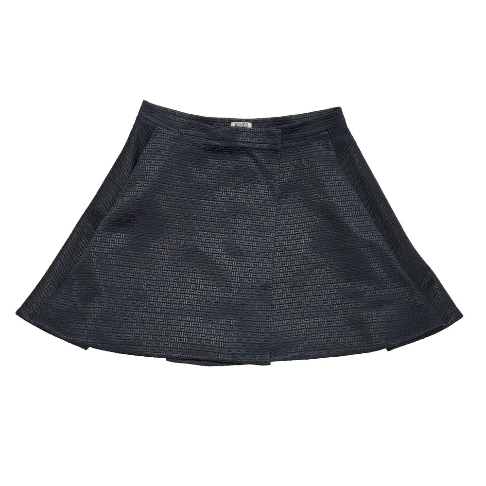 Kenzo Dark Blue Short Skirt Uk Women's Size 14 W32 L694
