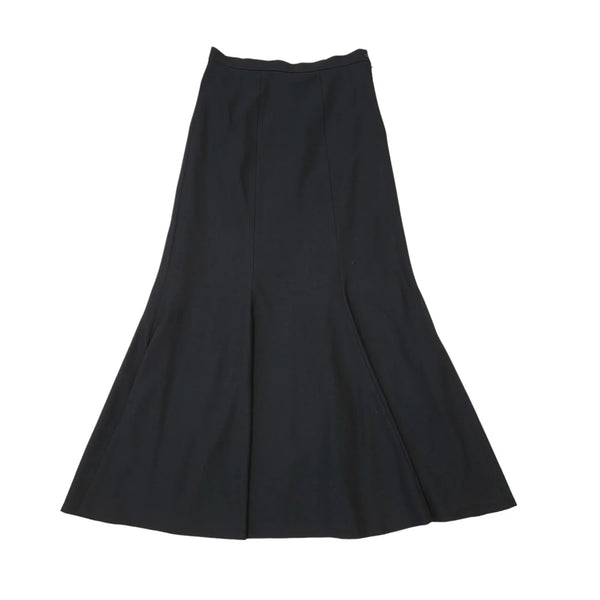 DL Barron Vintage 80's Black Pleated Skirt Uk Women's Size 16 W32