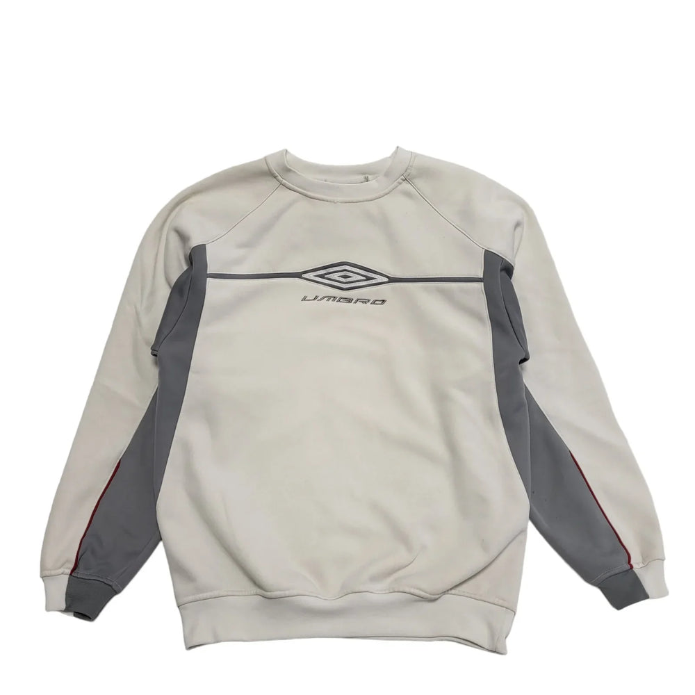 Umbro White Long Sleeve Crew Neck Sports Top Boy's uk XL H420