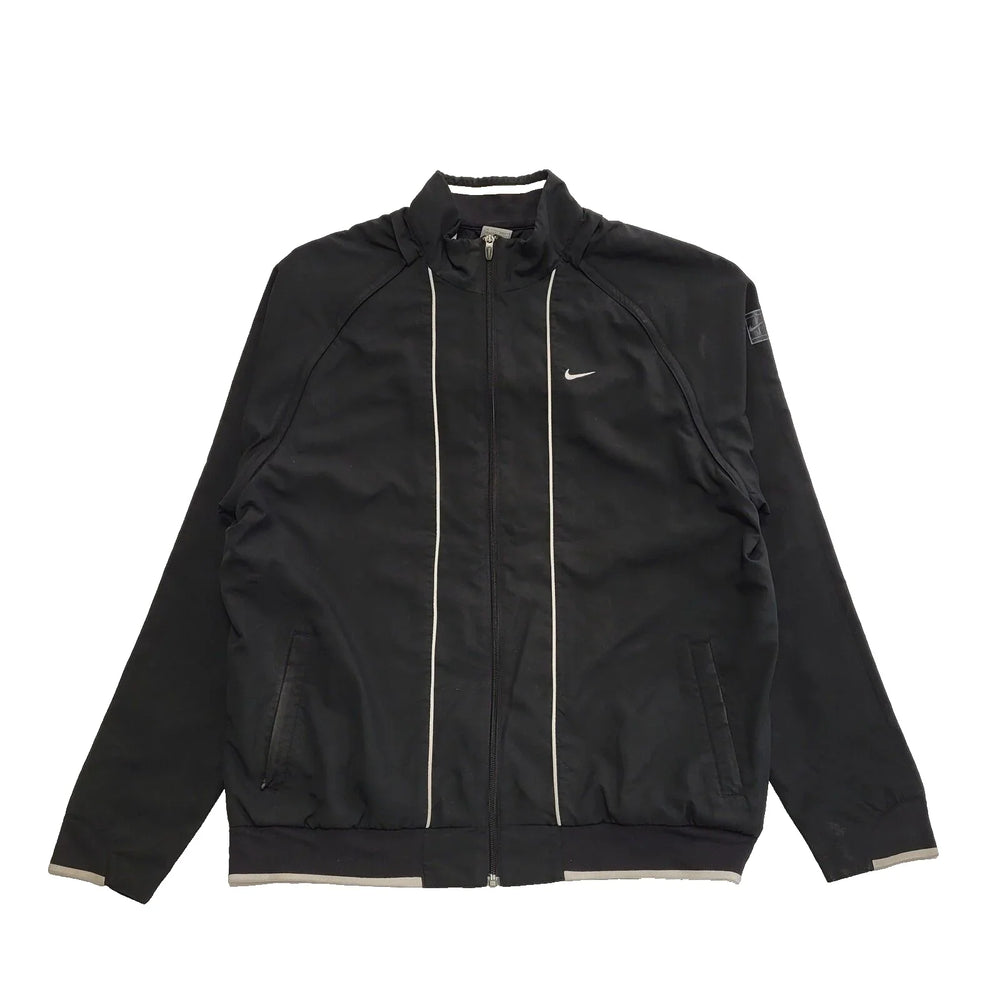 Nike Black Zipped Lightweight Sports Jacket Uk Men's XL K64