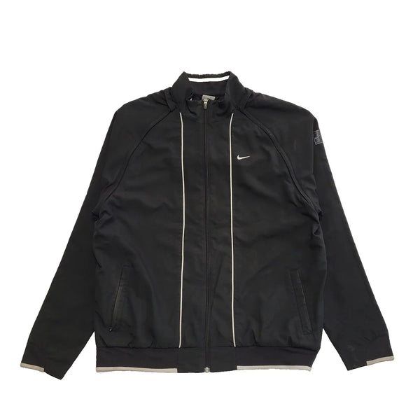Nike Black Zipped Lightweight Sports Jacket Uk Men's XL K64