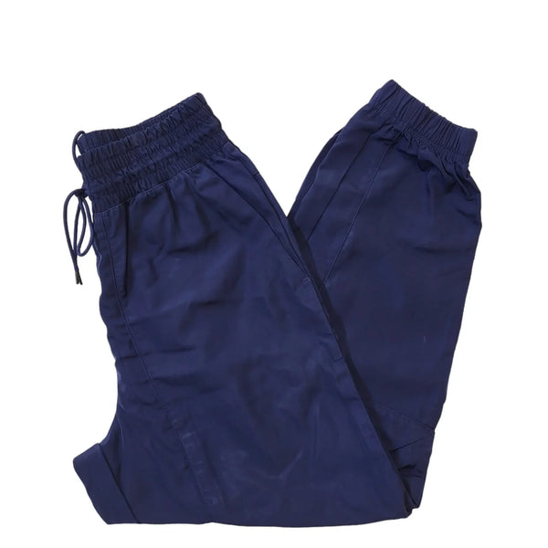 Nike Blue Cuffed Tapered Drawstring Tracksuit Bottoms Women's S 8 W26 L27 H16