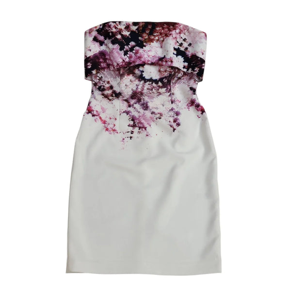 Damsel In A Dress Elin Blossum Dress Pencil White Pink Women's Size 14 Bnwt L909