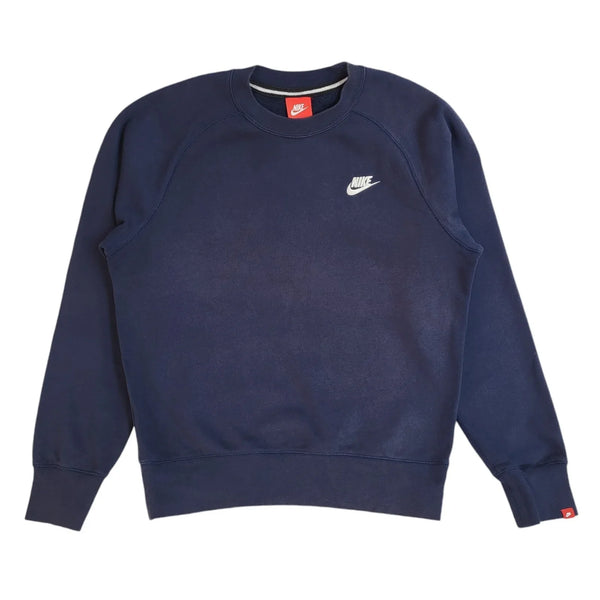 Nike Sports Sweatshirt Blue Crew Neck 90's Vintage UK Men's Size S