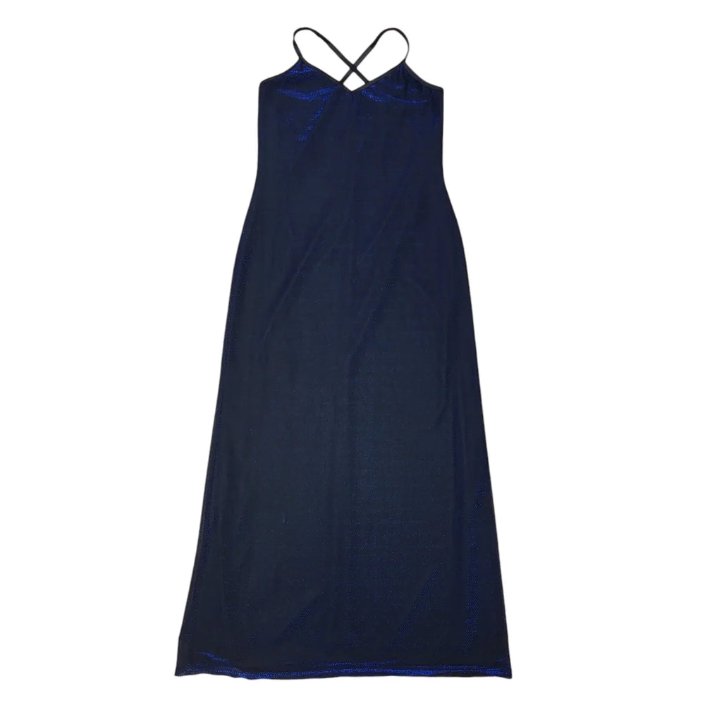 New Look 90s Vintage Dark Blue Dress Women's Size 14