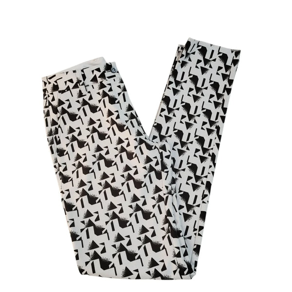 Puma Golf Trousers Pants Pattern Straight Leg Uk Women's M 10 W28 L33 Bnwt L948