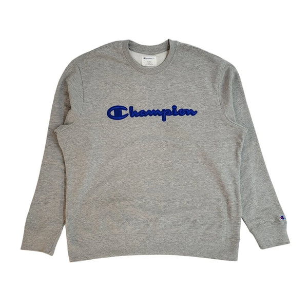 Champion Sports Sweatshirt Grey Crew Neck 90's Vintage UK Men's Size XL