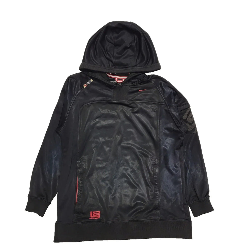 Lebron Hooded Tracksuit Top Black Pullover Men's UK L EU 54 L233