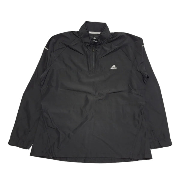 Adidas Black 1/4 Zip L/Sleeve Sports Top Women's uk xL 14 H440