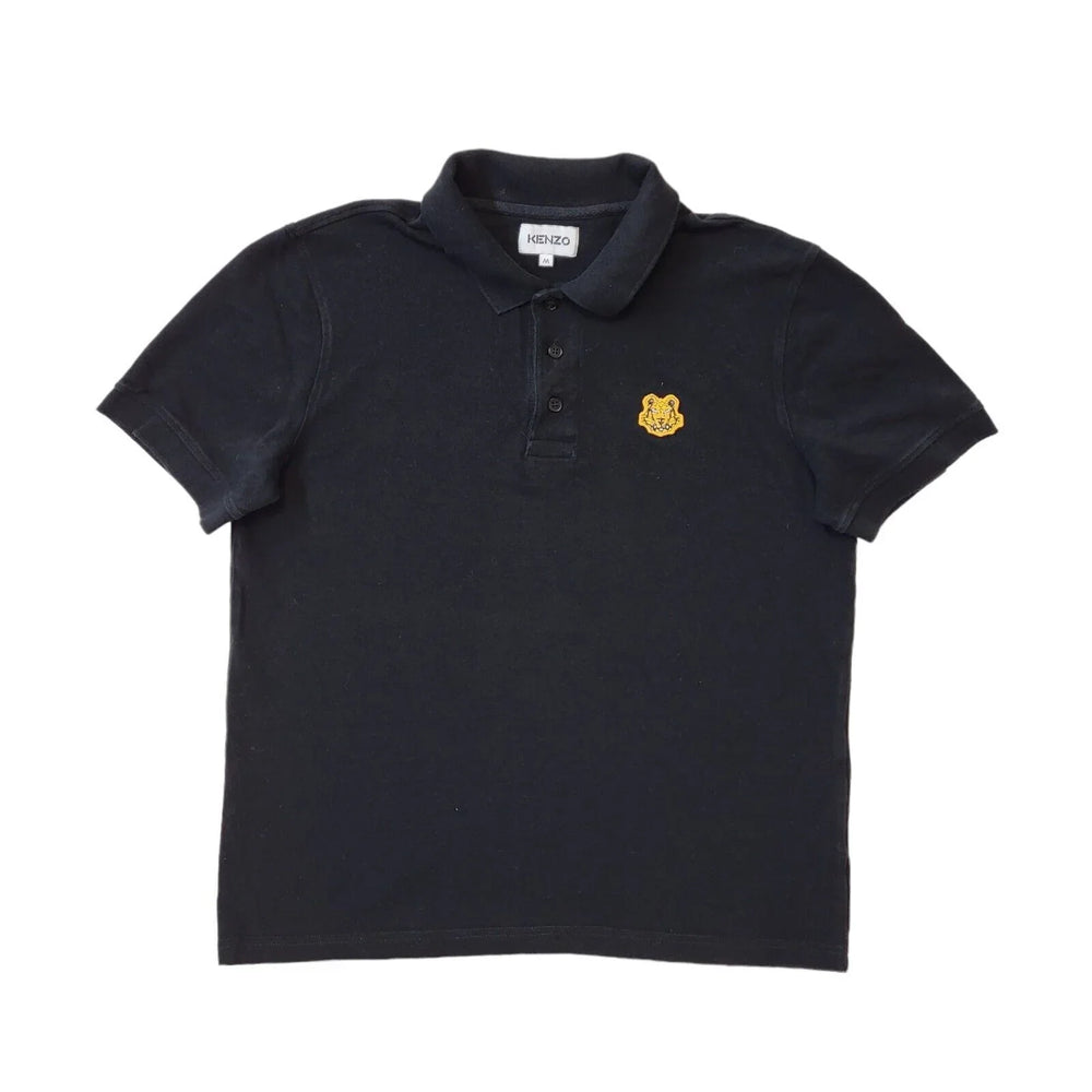 Kenzo Black Short Sleeve Polo Shirt UK Women's Medium G263