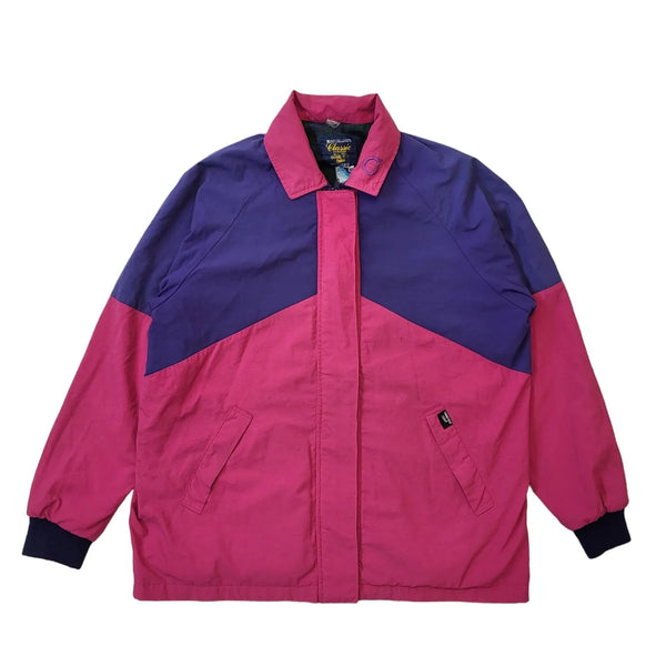 Sunderlands 90s Vintage Pink & Purple Over-sized Jacket Women's Size Small