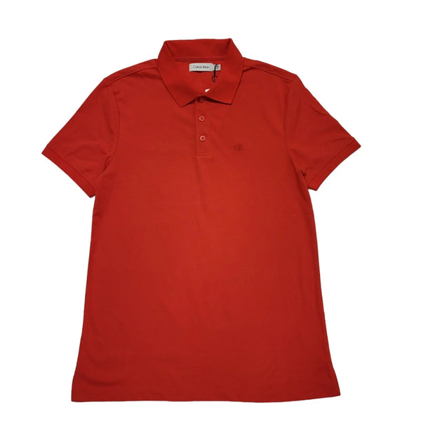 Calvin Klein Red Short Sleeve Polo Shirt Uk Men's Size XS Bnwt CC379