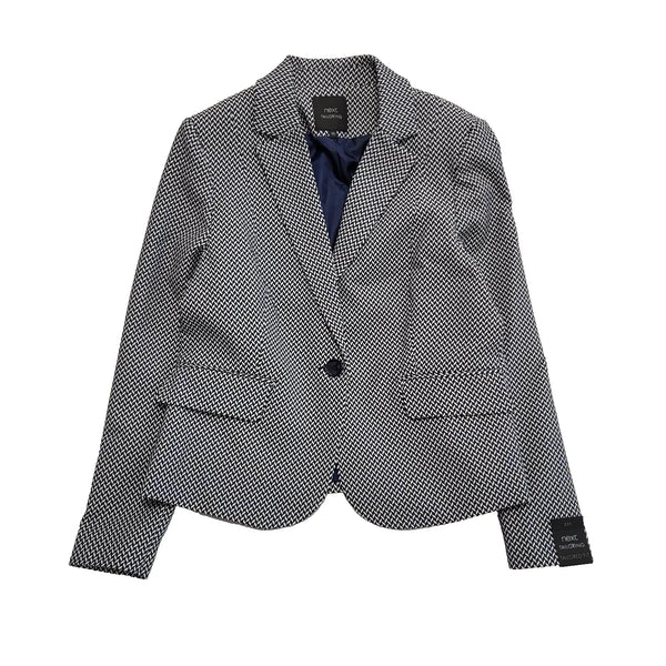 Next Tailoring Blue & White Suit Blazer Jacket Uk Women's Size 16 Bnwt L677