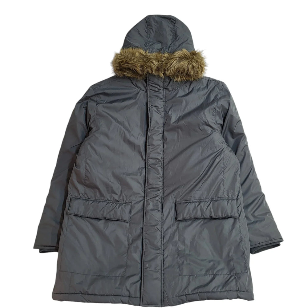 French Connection Grey Hooded Parka coat Uk Men's Size XL Bnwt EE300