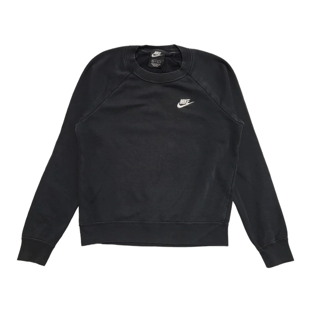 Nike Black Sports Cropped Sports Sweatshirt UK Women's XS K515