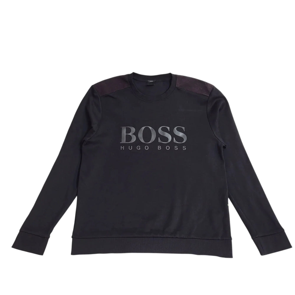 Hugo Boss Modern Sweatshirt Black  Crew Neck UK Men's Size XL
