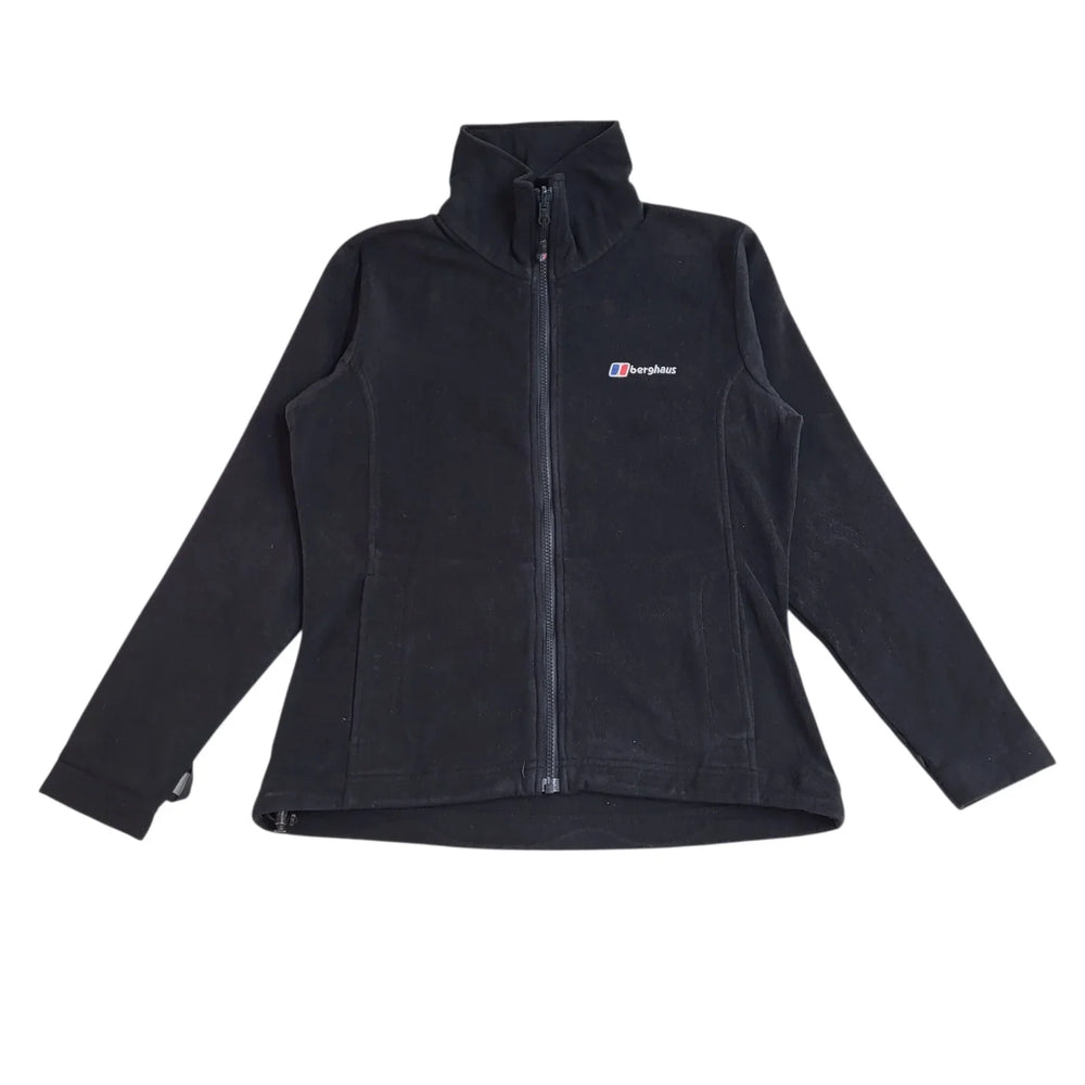 Berghaus Black Vintage Y2K Full Zip Fleece Jacket Uk Women's Size 10