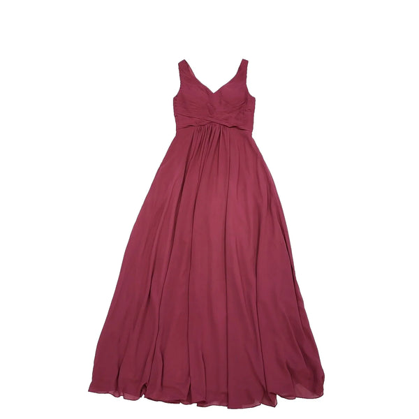 JJ'S House Burgundy Maxi Evening Formal Dress Women's UK 10 BNWT H835