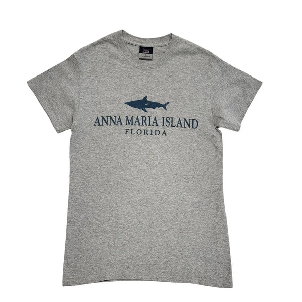 MV Sport Vintage 90s Grey Anna Marina Island Short Sleeve T-Shirt Mens Size S