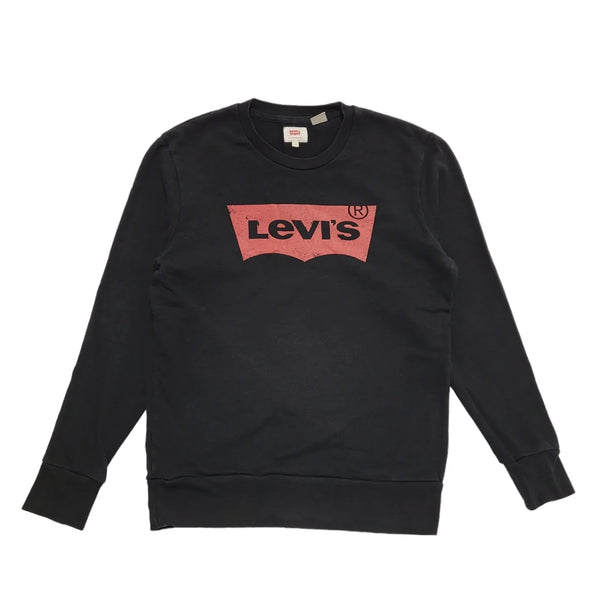 Levi's Black Crew Neck Long Sleeve Sweatshirt Men's uk S eu 46 H566