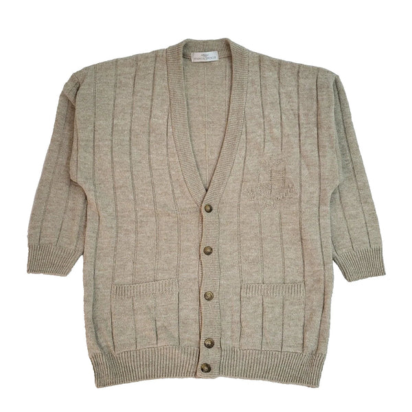 Marks & Spencer Vintage 90's Beige Cardigan UK Men's Size Medium