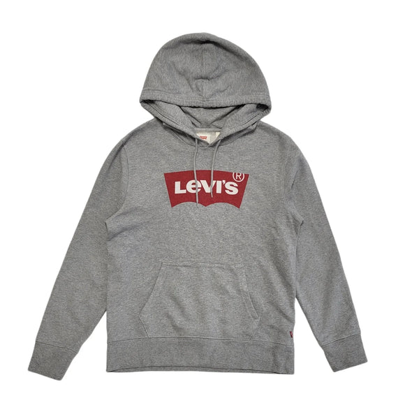 Levi's Grey Sports Pullover Sweatshirt Hoodie UK Men's Size S CC817