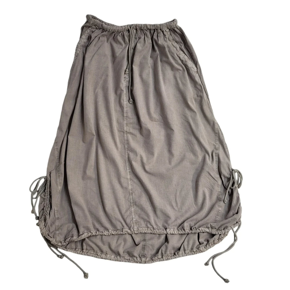 Jack Rabbit Beige Drawstring Straight Skirt Uk Women's Size L W30 Bnwt FF3