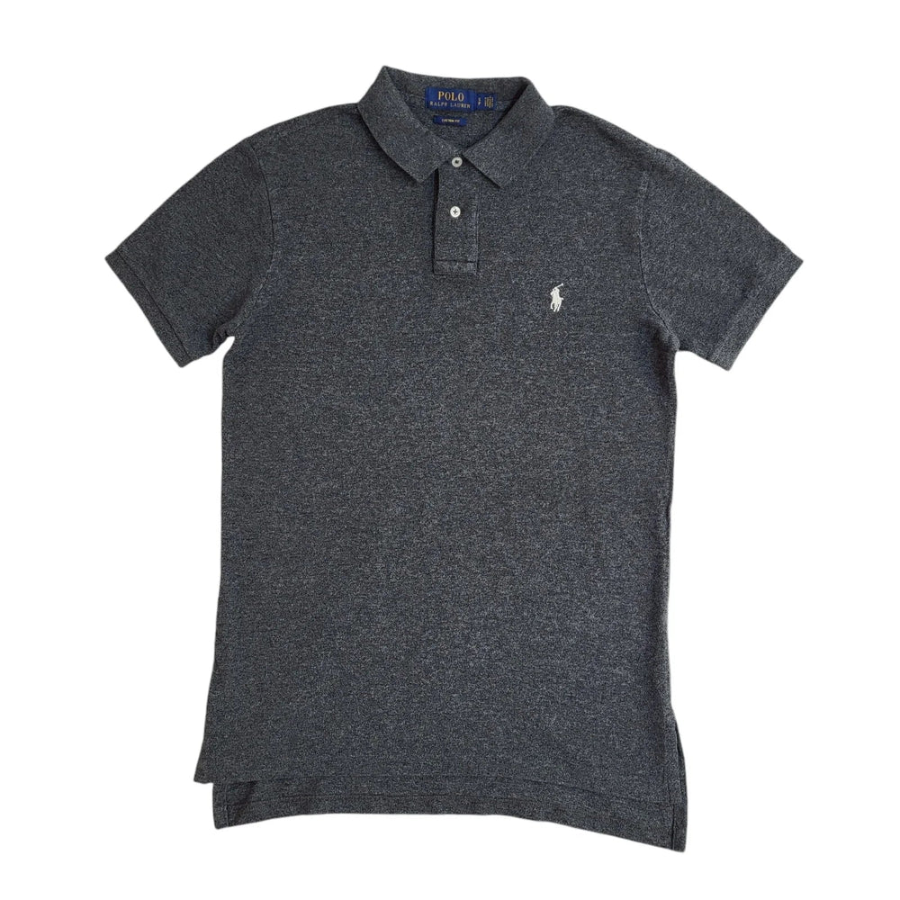 Polo Ralph Lauren Y2K Grey Short Sleeve Polo T- Shirt Men's Size S