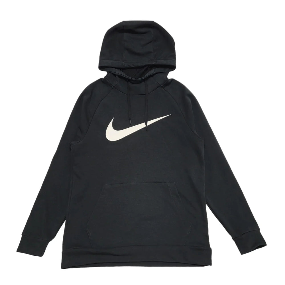 Nike Dri-Fit Black Zipped Sports Hooded Tracksuit Top Jacket Men's uk S BB254