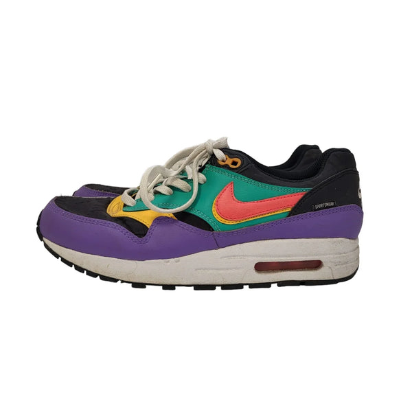 Nike Air Max 1 SE Windbreaker Purple Green Up Sports Trainers Girl's Uk Size 6