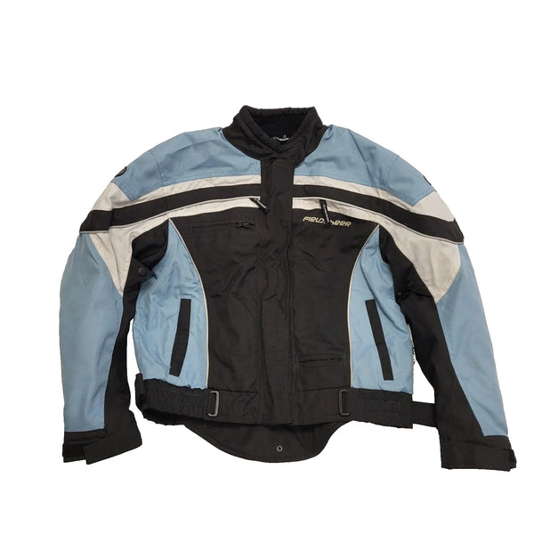 Fieldsheer Black Blue Armoured Biker Jacket uk Women's M K278