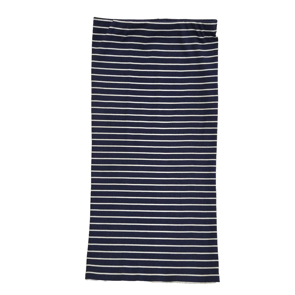 Polo Ralph Lauren Blue White Striped Pencil Skirt Uk Women's Size XS W24 L697