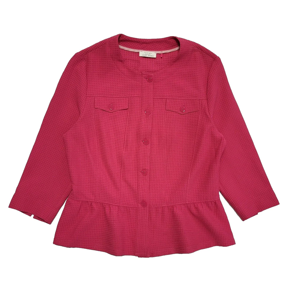 Gerry Weber Pink Button Dress Jacket UK Women's Size 10 L611