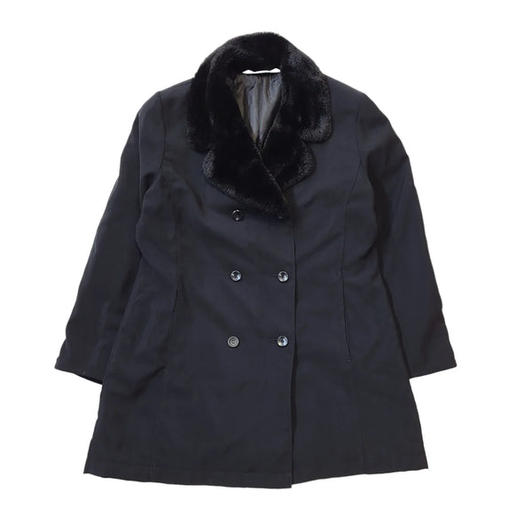M&S St Michael 90s Double Breasted Coat Uk Women's Size 12