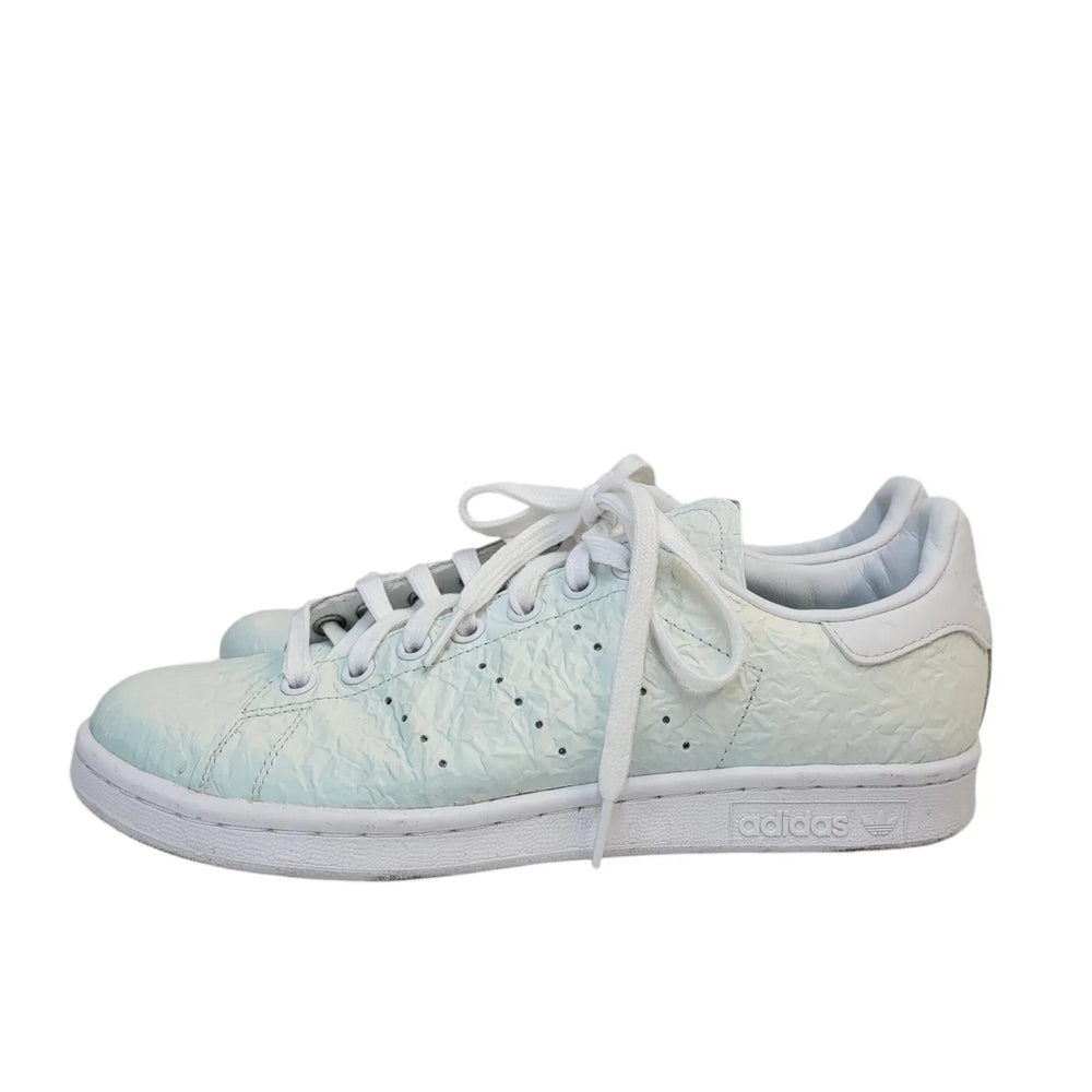 Adidas Lime Green & White Lace-up Sports Leather Trainers Uk Women's Size 6