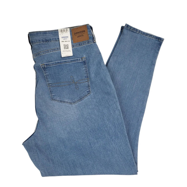 Denizen Blue High Rise Skinny Denim Jeans Uk Women's 3XL W34 L30 Bnwt L728