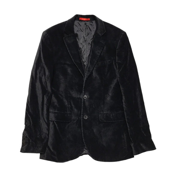 Dobell Black Y2k Blazer Suit Jacket Uk Men's Size Small 38"