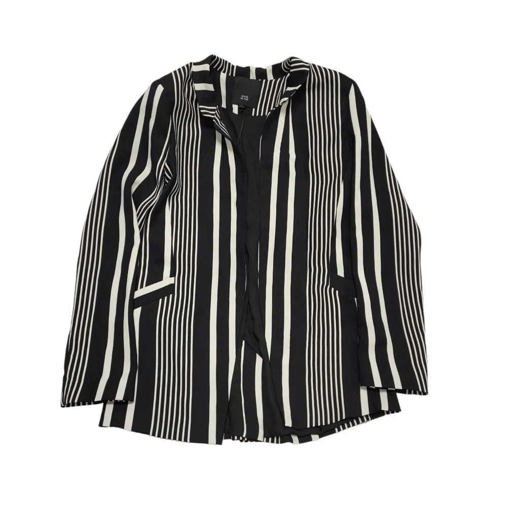 River Island Black & White Striped Dress Jacket Uk Women's Size 12 Bnwt CC256