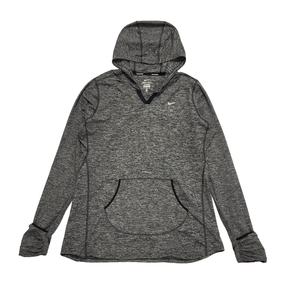 Nike Dri-Fit Grey V Neck Tracksuit Hoodie Uk Women's Size XL K756