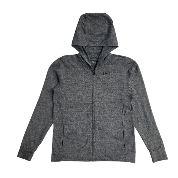 Nike Dri-Fit Grey Full Zip Hoodie UK Men's Size S EE763
