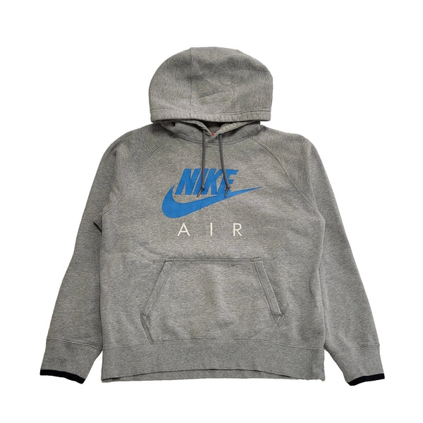 Nike Grey L/Sleeve Drawstring Sweatshirt Hoodie UK Men's Large K73