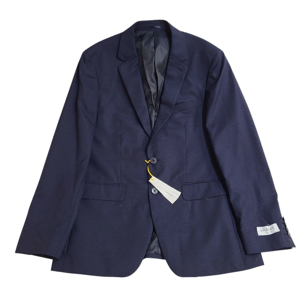 Jaeger Suit Blazer Jacket Dark Blue Uk Men's Size M 40" L888
