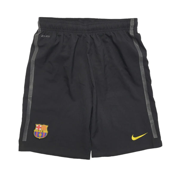 Nike Dri-Fit Black Barcelona FC Shorts Boys Size XL Age 13-15 Years W32 DD967