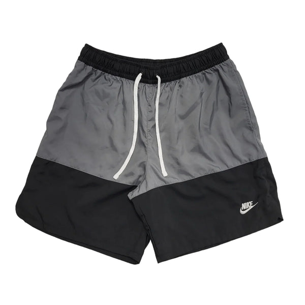 Nike Grey & Black Drawstring Sport Shorts Uk Men's Size Small W30 CC964