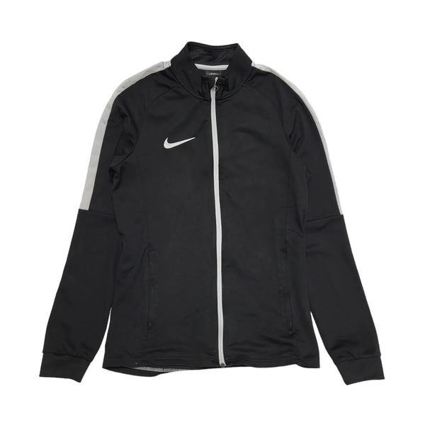 Nike Dri-Fit Black White Trim Zipped Tracksuit Top uk Men's Small H632